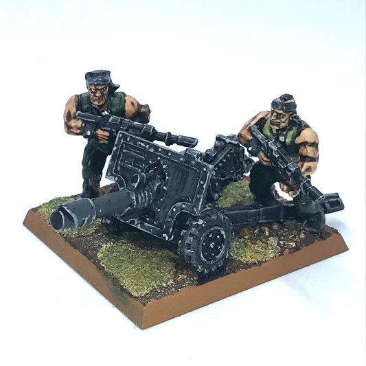 Imperial Guard Catachan Lascannon Team - Painted - Warhammer 40K C1287