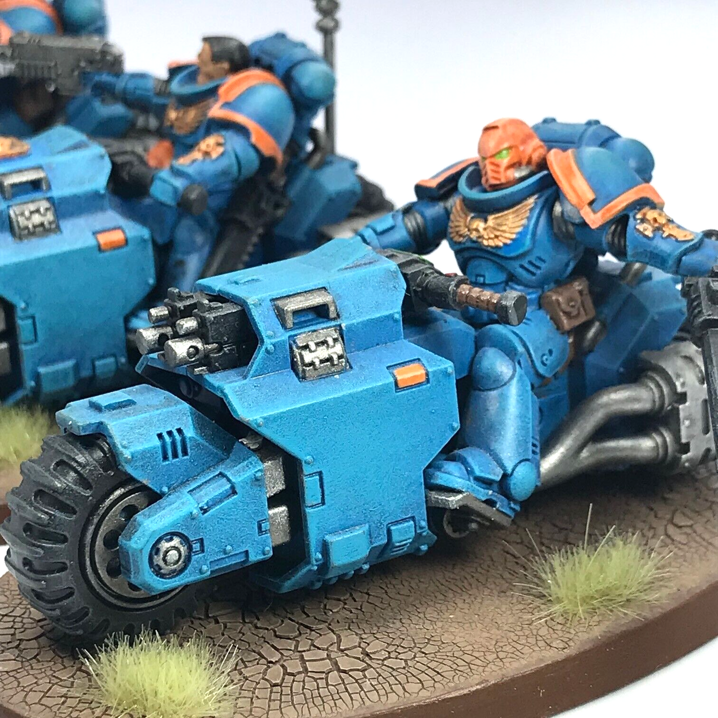 Space Marine Primaris Outriders - Painted - Warhammer 40K C1592