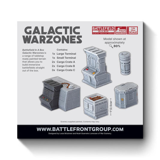 Pre-order: Rebel Outpost: Scatter Terrain (x9) - Pre-Painted Terrain - Galactic Warzones - Brand New