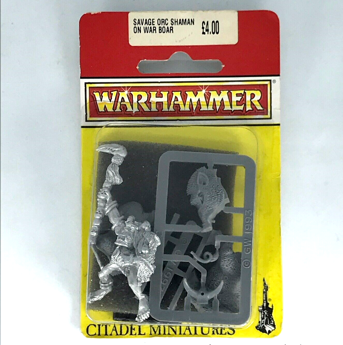 Classic Savage Orc Shaman on War Boar Blister - Citadel Warhammer Fantasy C1506