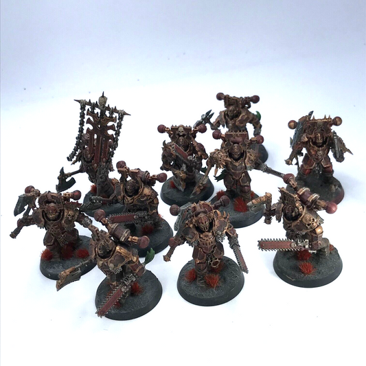 Khorne Chaos Space Marine Squad - Painted - Warhammer 40K C1753