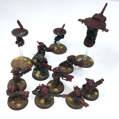 T'au Tau Pathfinder Scout Unit with Drones - Painted - Warhammer 40K C2658