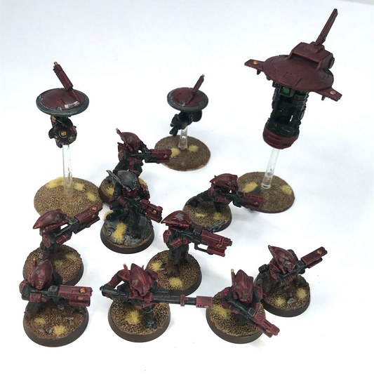 T'au Tau Pathfinder Scout Unit with Drones - Painted - Warhammer 40K C2658