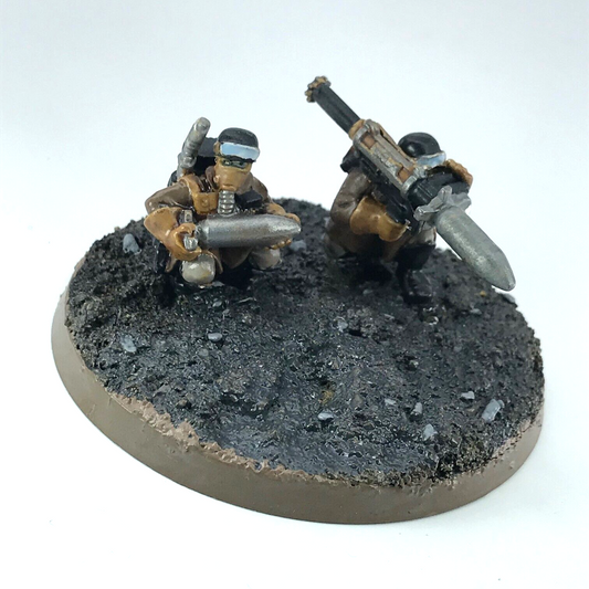 Steel Legion Rocket Launcher Team Imperial Guard - Warhammer 40K Painted C2814