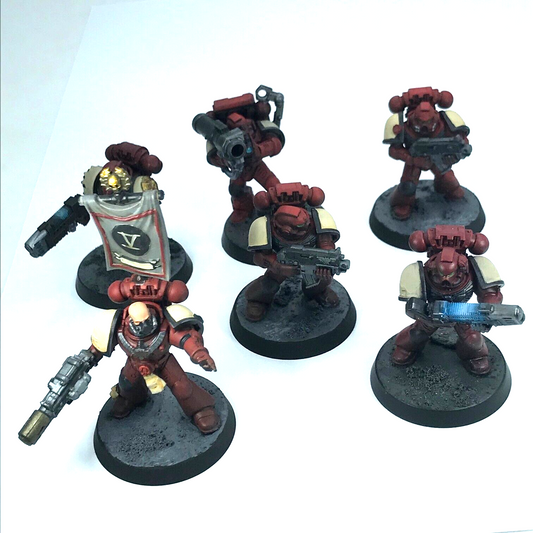 Blood Angel Squad Space Marines - Painted - Warhammer 40K C1173