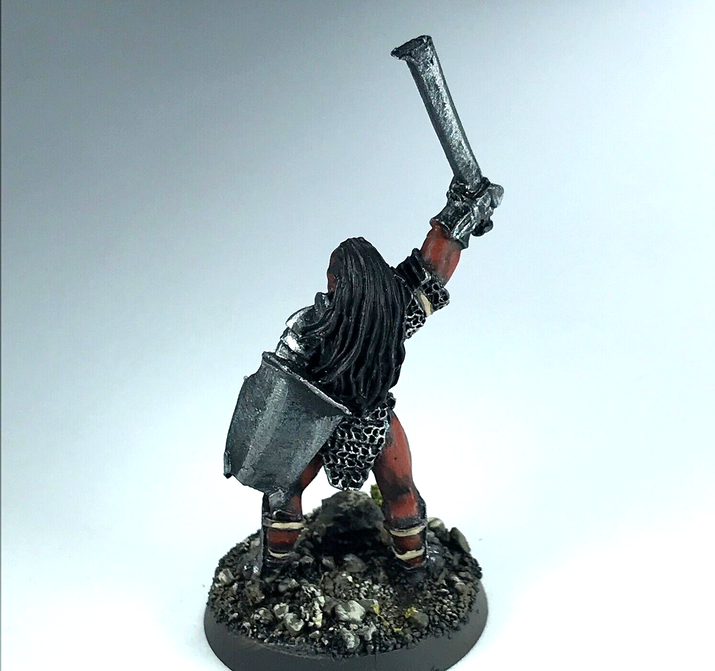 Metal Uruk Hai Captain - Painted - LOTR Warhammer / Lord of the Rings X2772