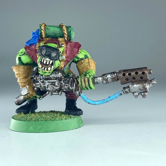 Space Ork Burna Boy Flamethrower - Painted - Warhammer 40K Metal Classic X14086