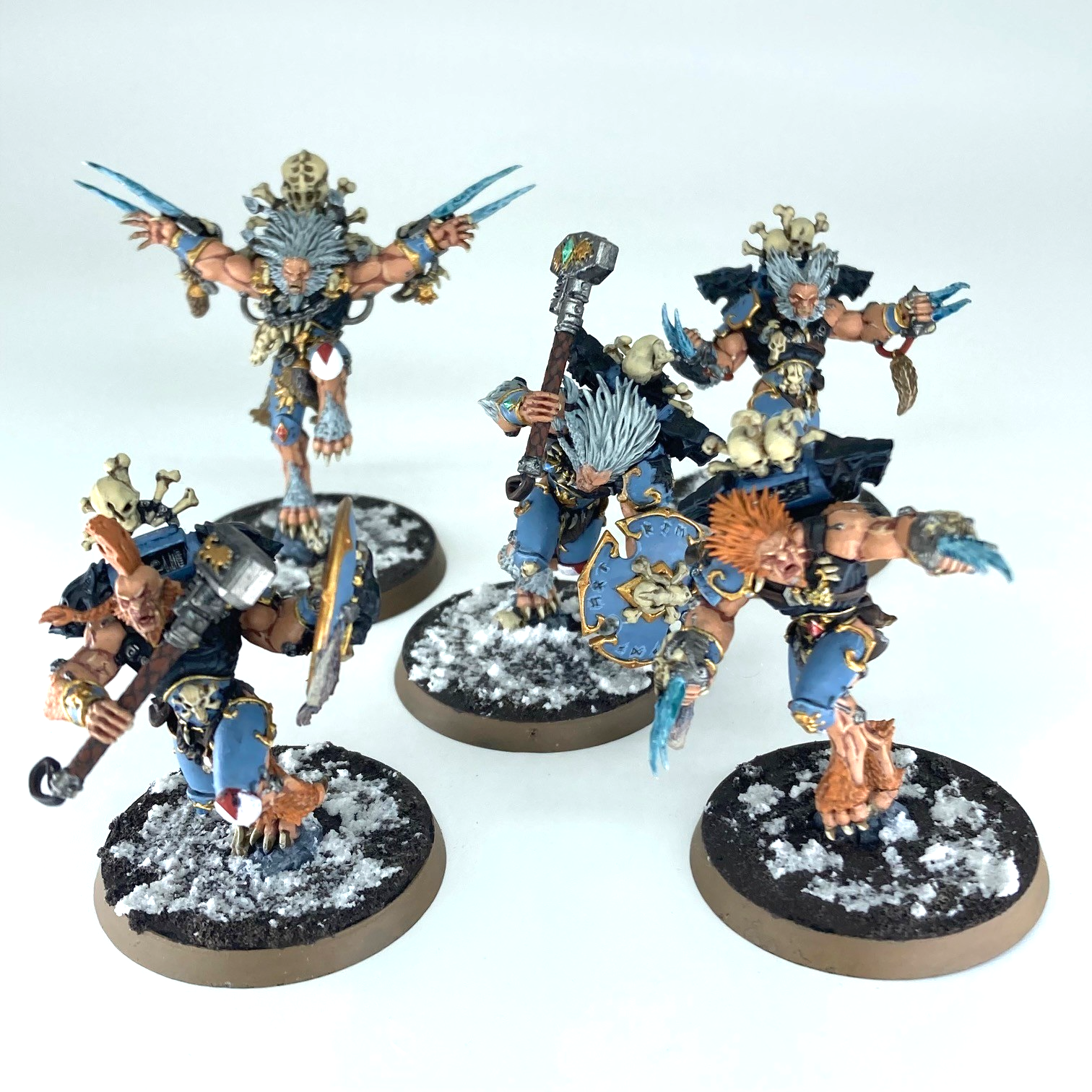 Merlin Space Wolves Space Wolves Wulfen - Space Marine - Painted Warhammer 40K Games Works