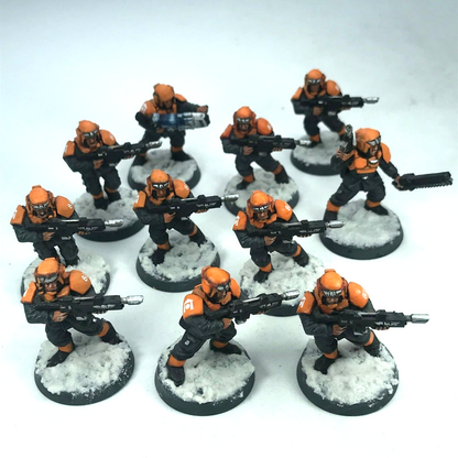 Cadian Guardsmen Squad Imperial Guard - Painted - Warhammer 40K C1942