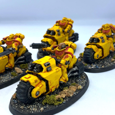 Primaris Outriders Imperial Fist Space Marine - Painted Warhammer 40K C3122