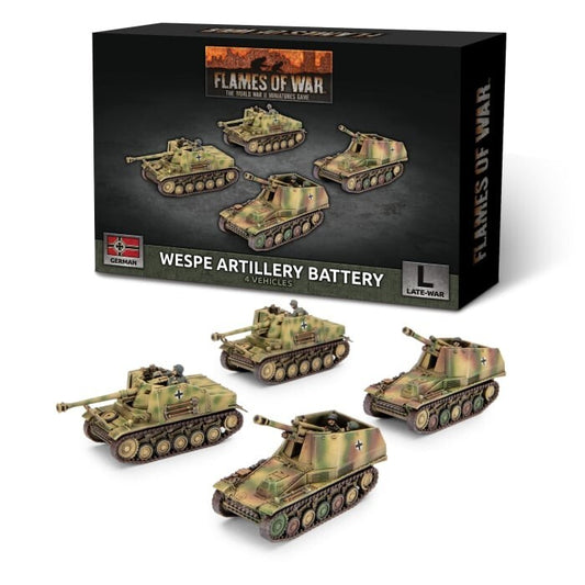 German Wespe Artillery Battery - Late-War - Brand New - Flames of War
