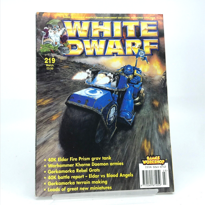 White Dwarf 219 Magazine Games Workshop Warhammer Fantasy 40,000 40K M415