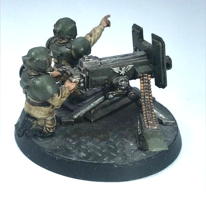 Cadian Heavy Bolter Team Imperial Guard - Painted - Warhammer 40K C1196