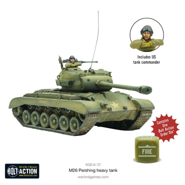 M26 Pershing Heavy Tank US - Warlord Games Bolt Action Miniatures