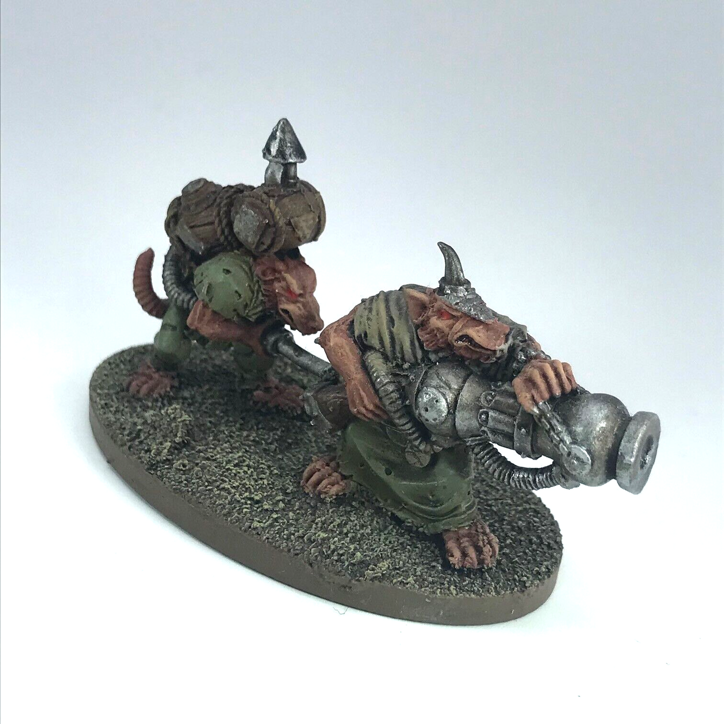 Skaven Warpfire Thrower Team - Warhammer Age of Sigmar / Fantasy Metal X2166