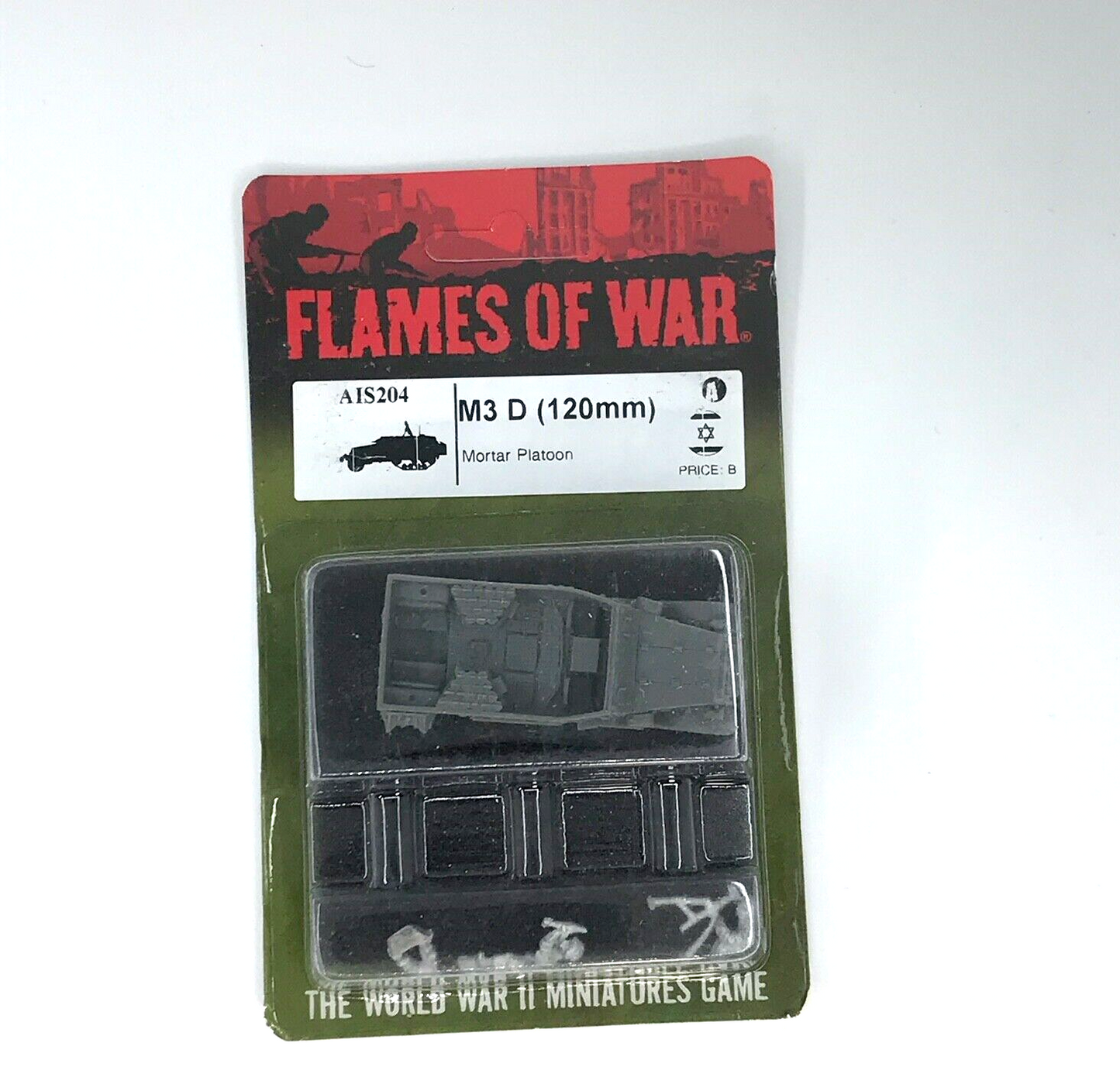 Arab Israel War M3 D 120mm Mortar Half Track Blister Flames of War C1296