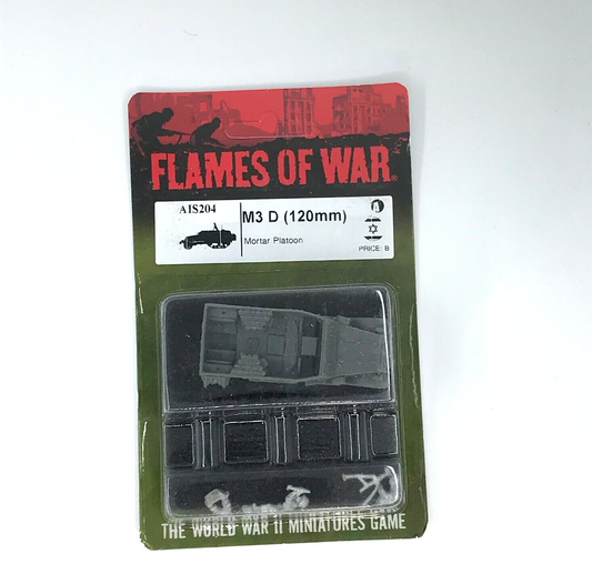 Arab Israel War M3 D 120mm Mortar Half Track Blister Flames of War C1296