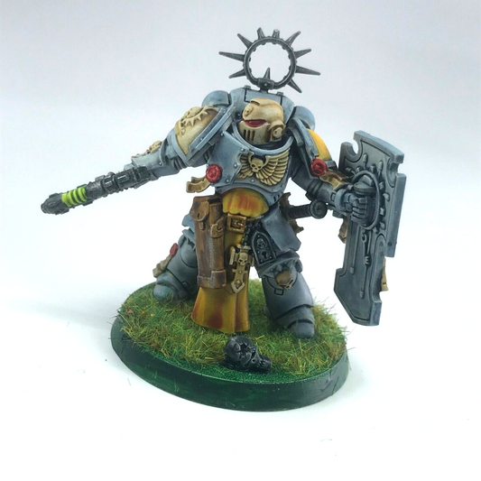 Lieutenant with Storm Shield Space Wolves - Painted - Warhammer 40K X12421