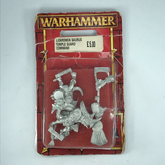 Metal Classic Lizardmen Temple Guard Command Blister - Warhammer Fantasy C1403