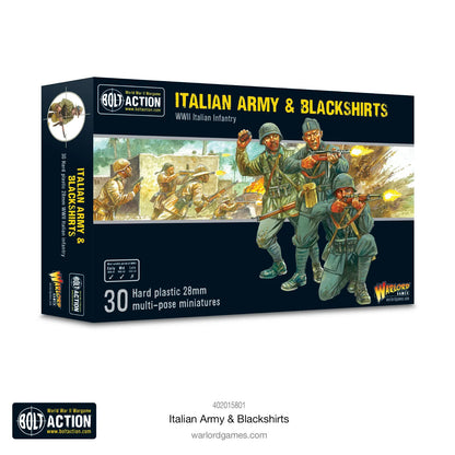 Italian Army And Blackshirts - Warlord Games Bolt Action Miniatures