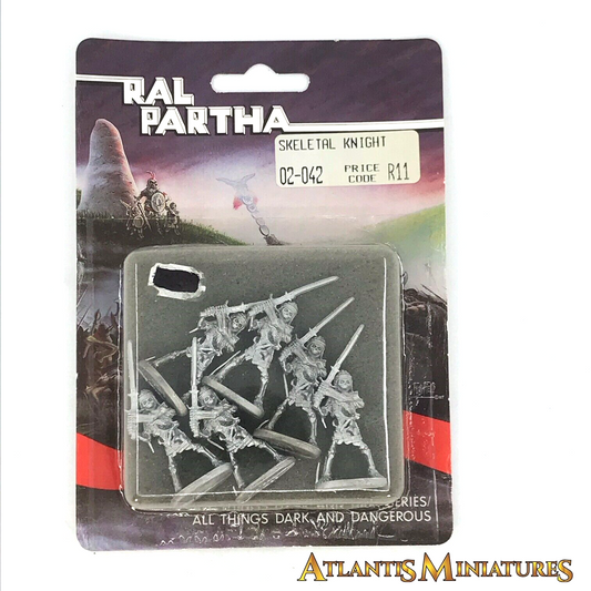 Metal Skeletal Knight - Blister -  Ral Partha Games Workshop C616