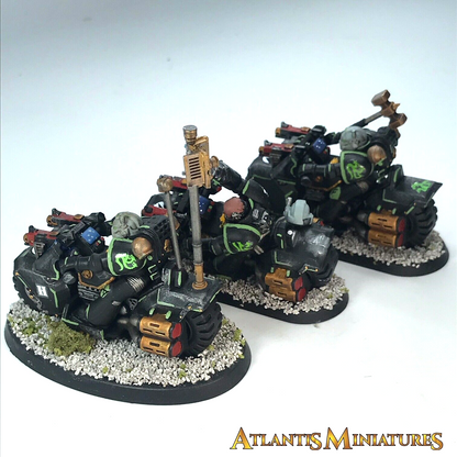 Painted Space Marine Assault Bike Squad - Warhammer 40K C2008