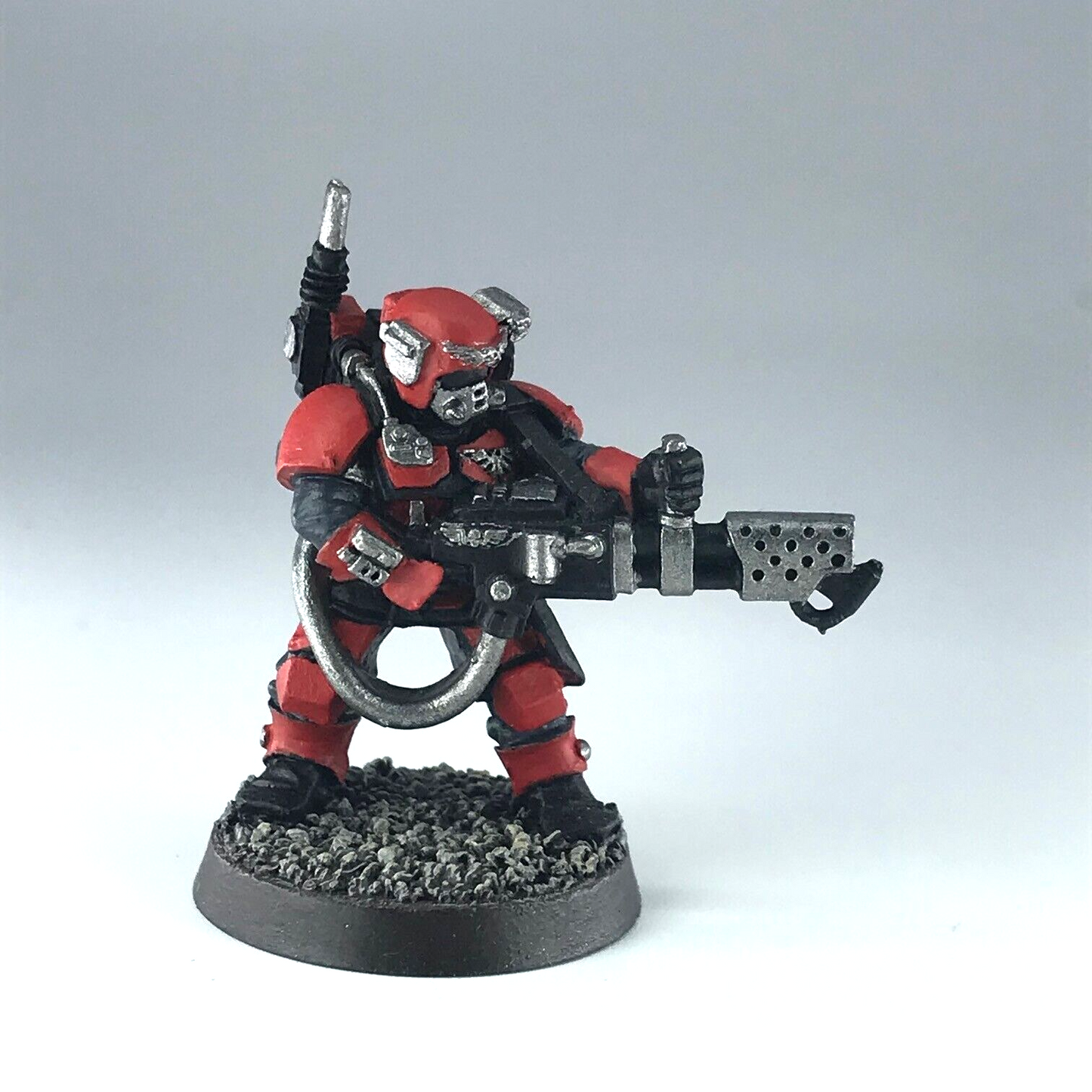 Kasrkin Stormtrooper with Flamethrower Imperial Guard Warhammer 40K Metal X8947