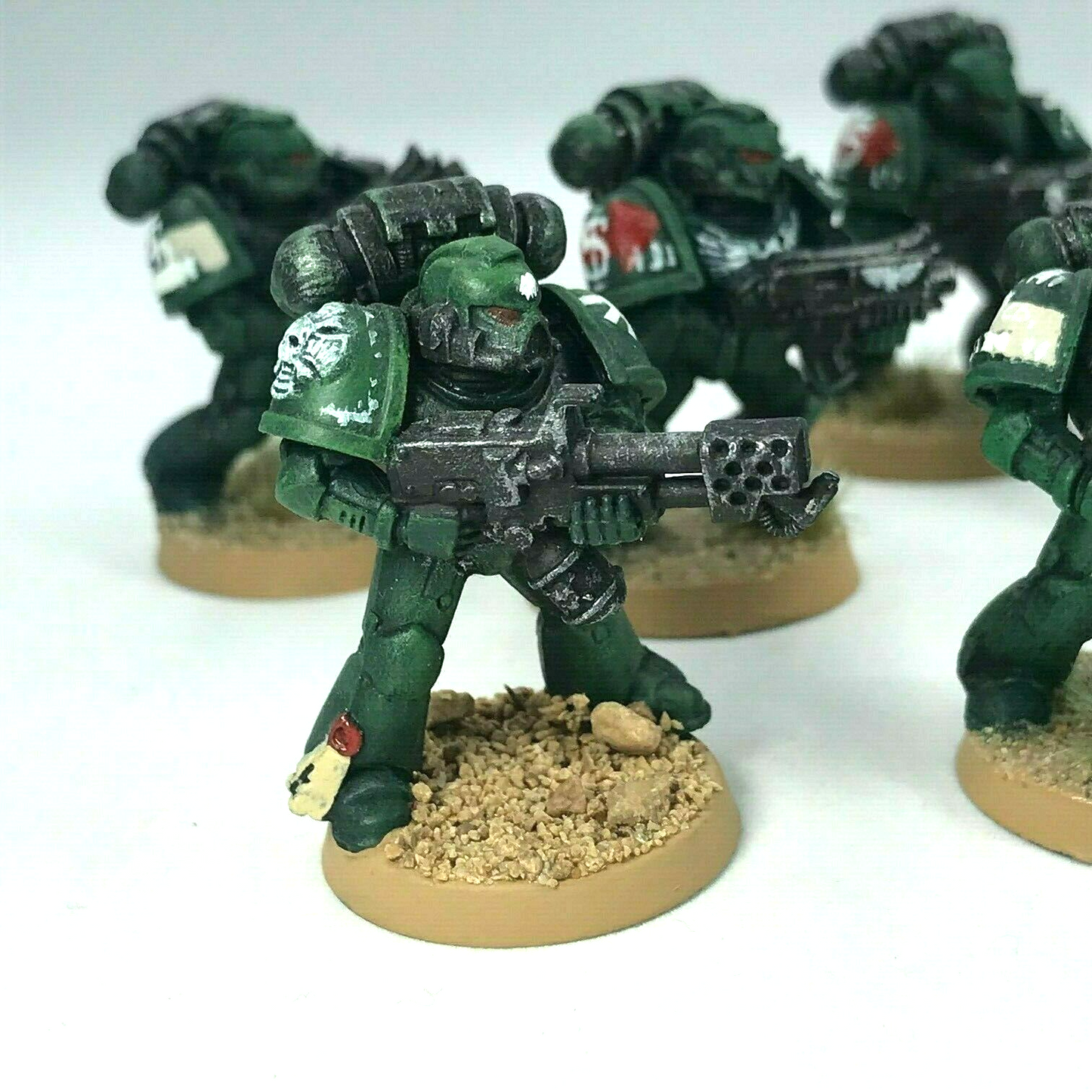 Dark Angels Space Marine Squad - Painted - Warhammer 40K C1894