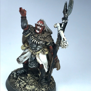 Uruk Hai Shaman - LOTR Warhammer Lord of the Rings Painted X9759