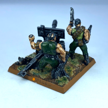 Imperial Guard Catachan Lascannon Team - Painted - Warhammer 40K C595