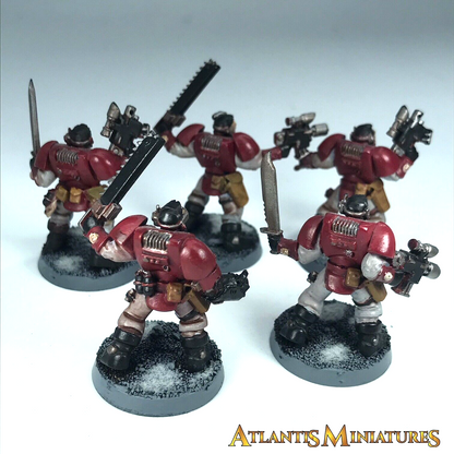 Painted Blood Angel Scout Squad Space Marine - Warhammer 40K C1659