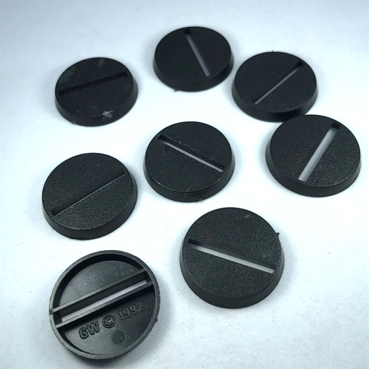 Original Games Workshop 25mm Round Bases Dated 1992 - Warhammer 40K X3906