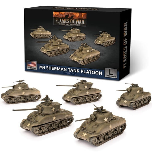 American M4 Sherman Platoon - Late-War - Brand New - Flames of War