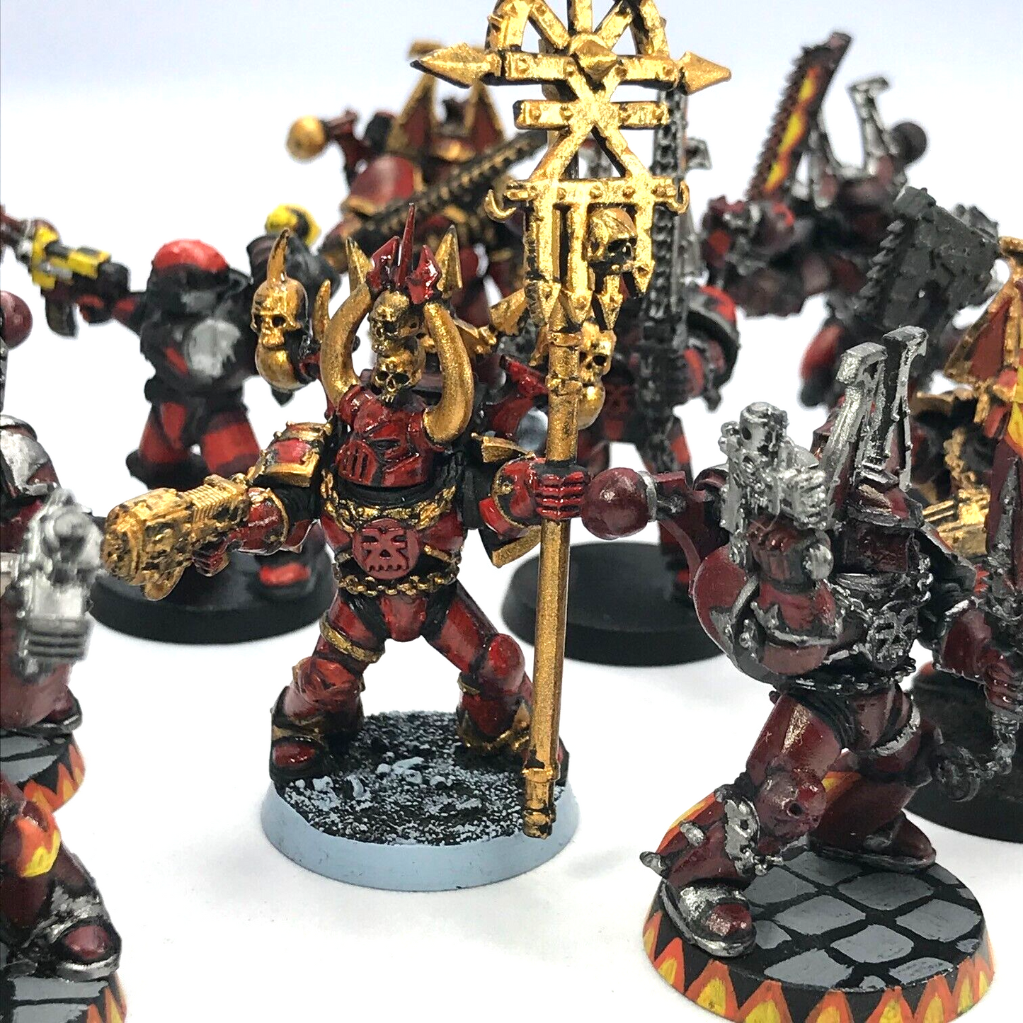 Khorne Chaos Space Marine Squad - Painted - Warhammer 40K C3662