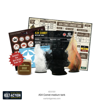 A34 Comet Medium Tank - Brand New - Warlord Games Bolt Action Miniatures