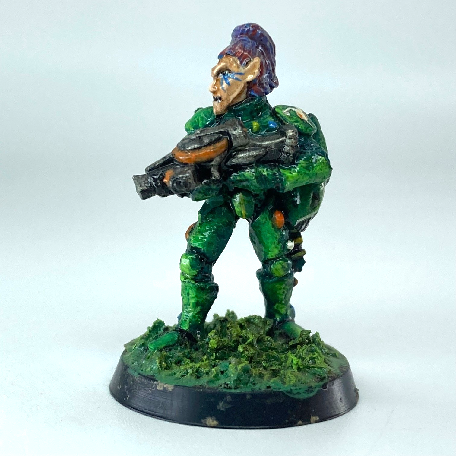 Space elves / eldar guardian - rogue trader 1988 warhammer classic metal x15310