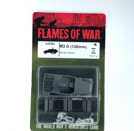 Israel M3 D 120mm Mortar Half Track - Blister - Unpainted - Flames of War C922