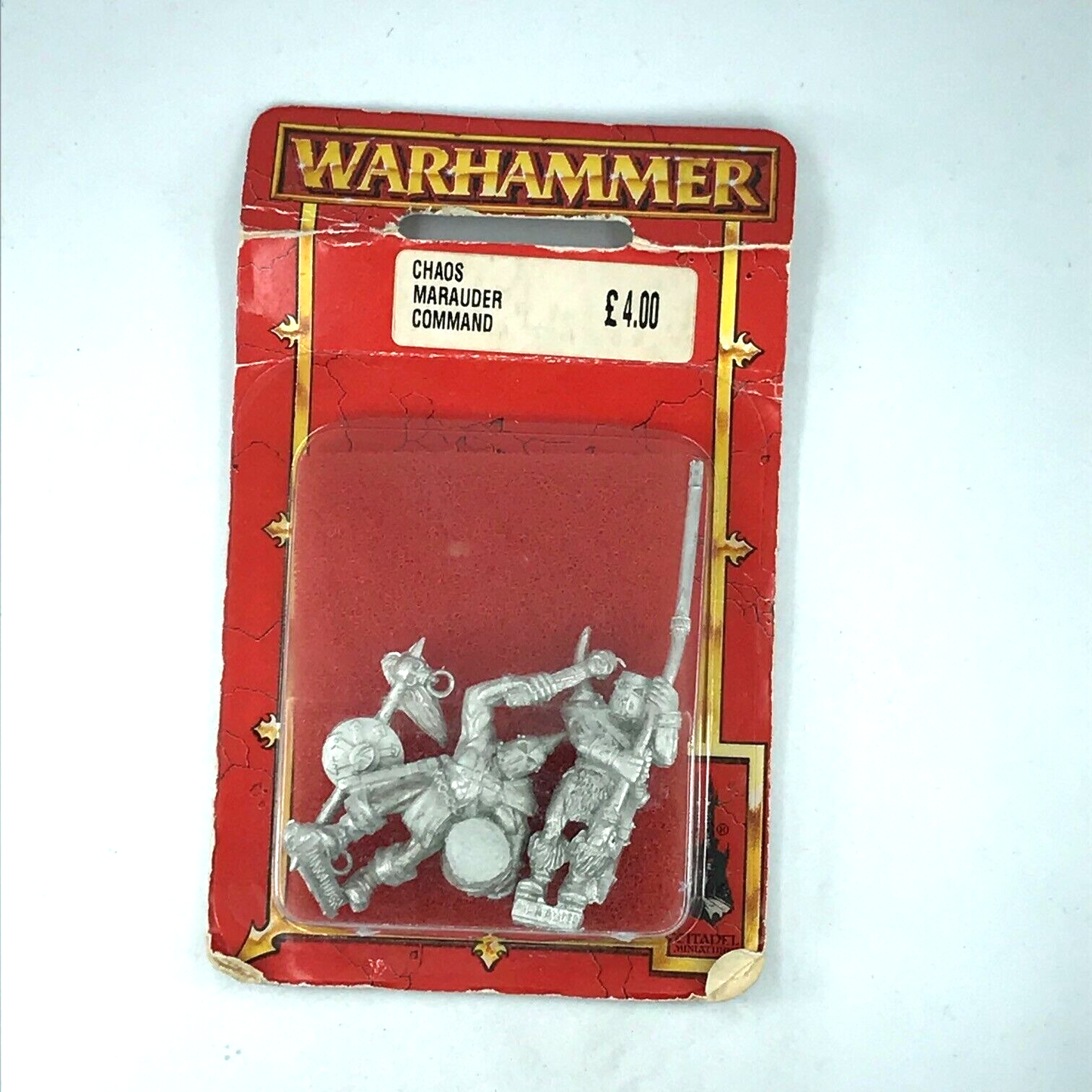 Metal Chaos Marauder Infantry Command Blister - Warhammer Fantasy C588