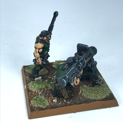 Imperial Guard Catachan Rocket Launcher Team - Painted - Warhammer 40K C2808