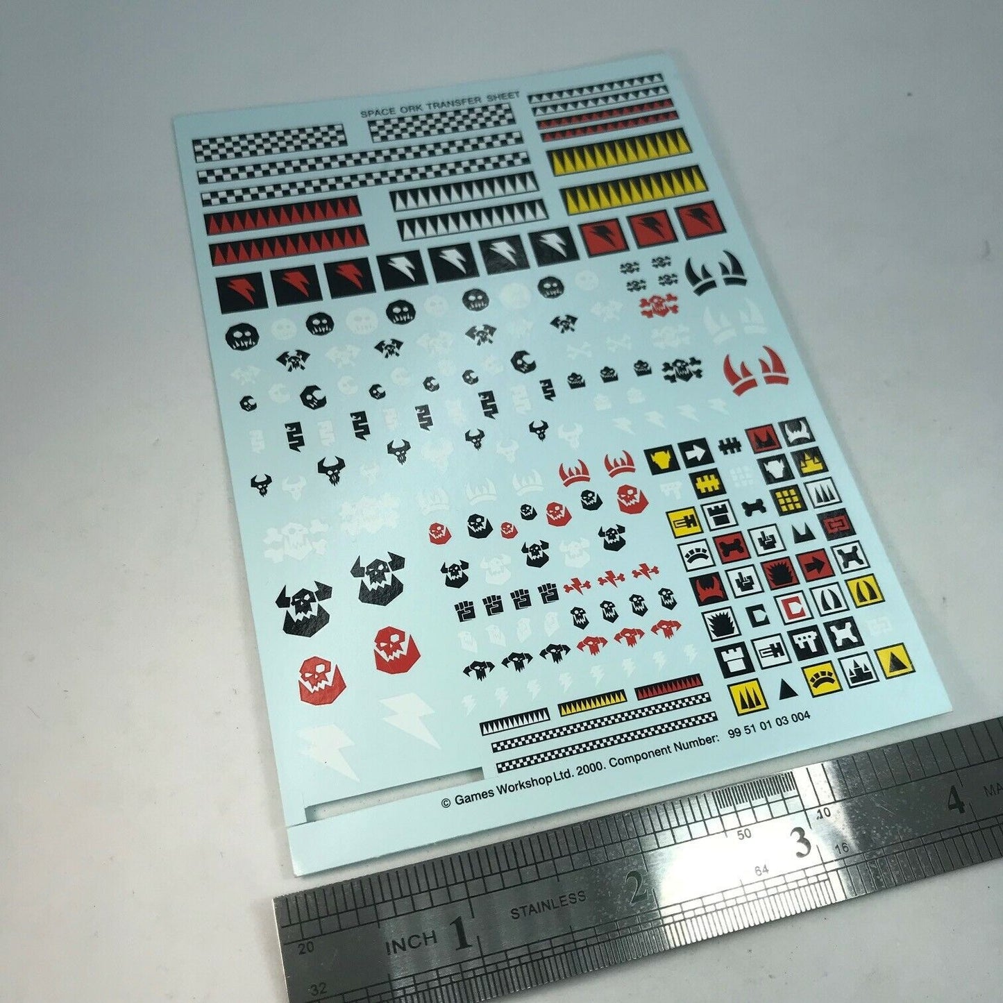 Space Ork Transfer Sheet - Warhammer 40K T134