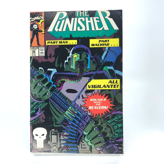 The Punisher Issue 34 Original Vintage Comic - Marvel Comics D33