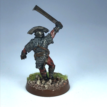 Uruk Hai Captain - LOTR Warhammer Lord of the Rings Painted Metal X11709