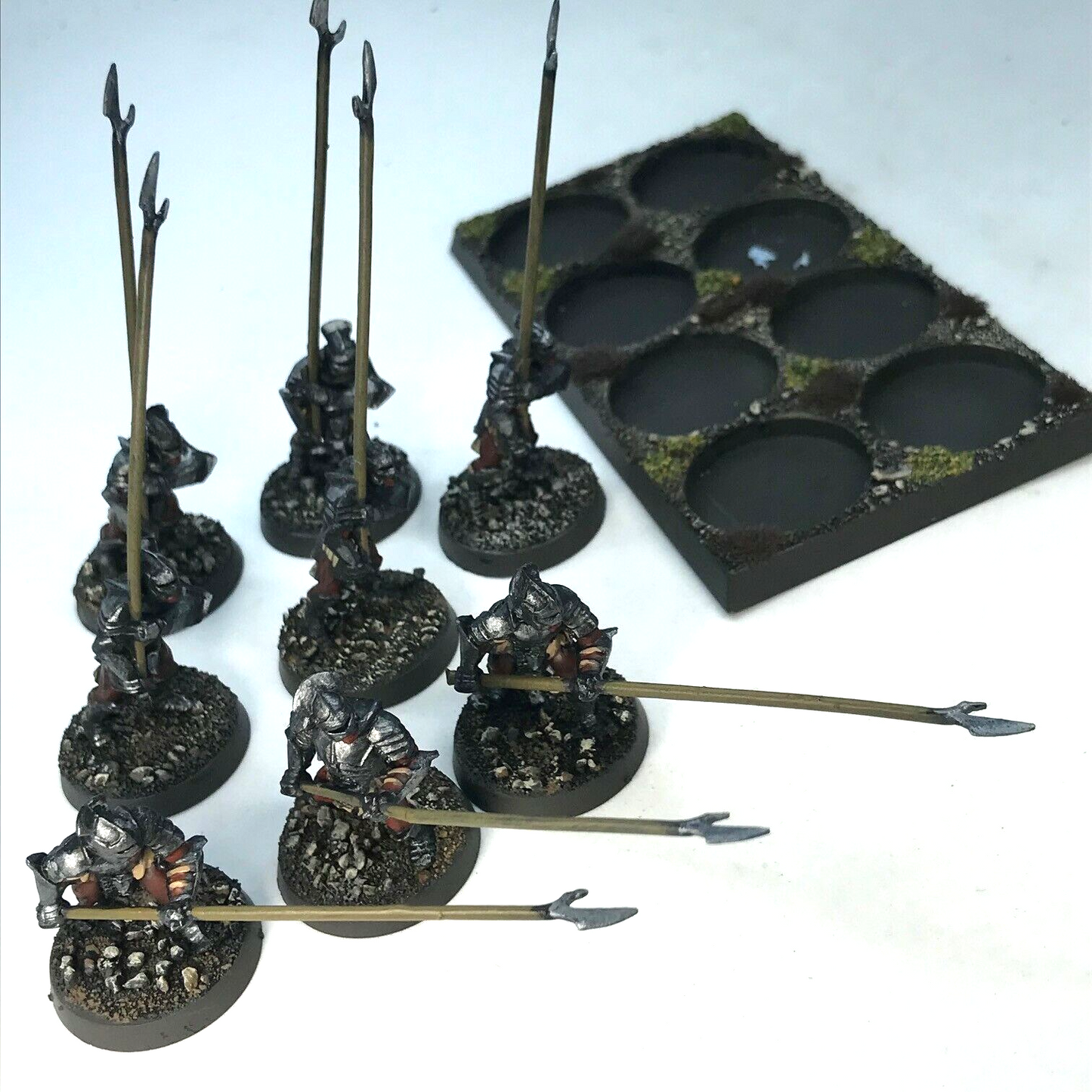 Painted Uruk Hai Warriors plus Tray - LOTR / Warhammer / Lord of the Rings C1331