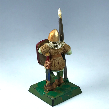 Metal Classic Bretonnian Men At Arms Spearman - Painted Warhammer Fantasy X11267