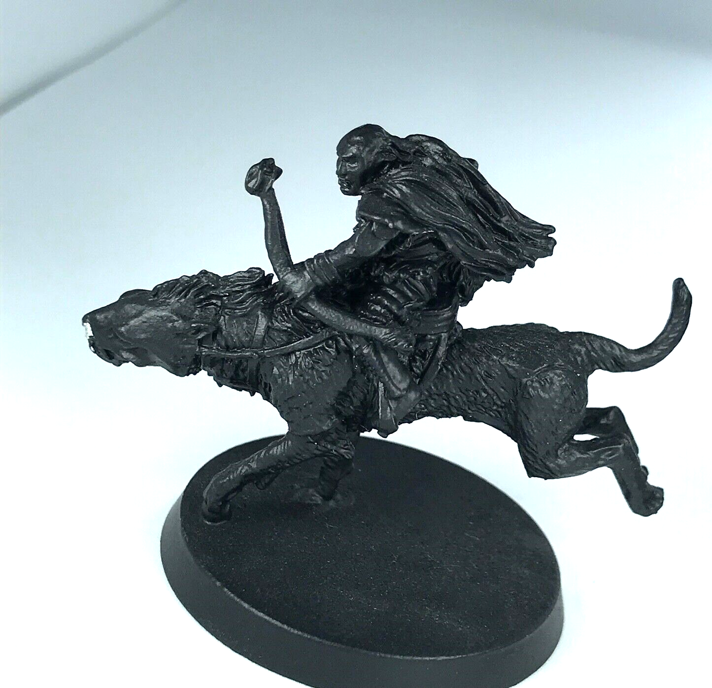 Metal Orc Archer Warg Rider - Undercoated - Warhammer / Lord of the Rings X2099