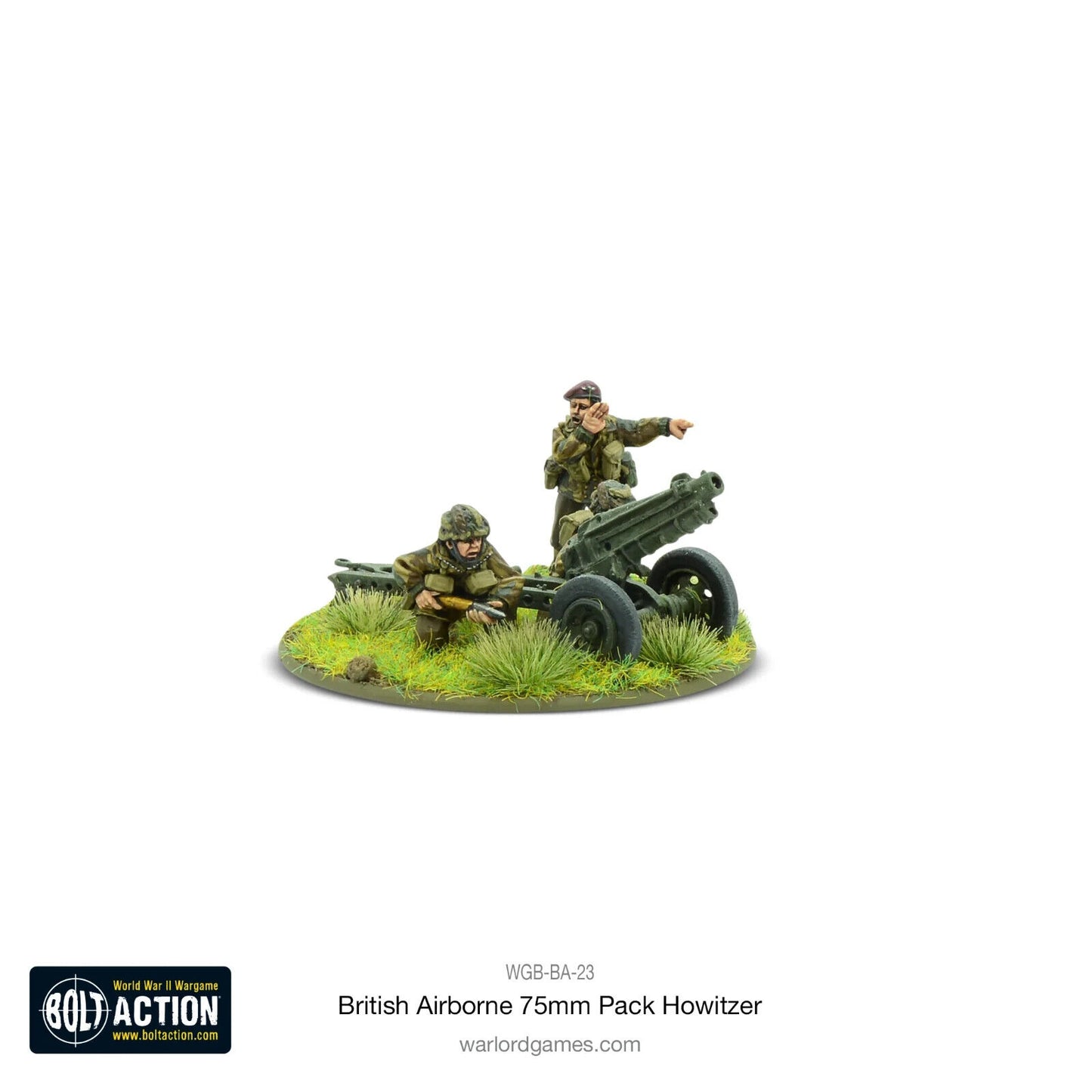 British Paratrooper 75mm Pack Howitzer - Warlord Games Bolt Action Miniatures