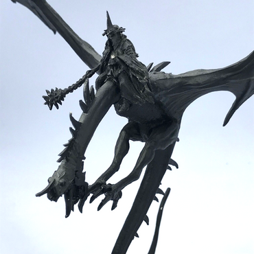 Witch King on Fellbeast - Warhammer / Lord of the Rings Metal - Wing Tip Missing