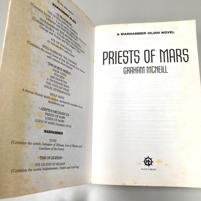 Priests Of Mars - Graham McNeill 2013 Black Library Warhammer 40K GW M1604