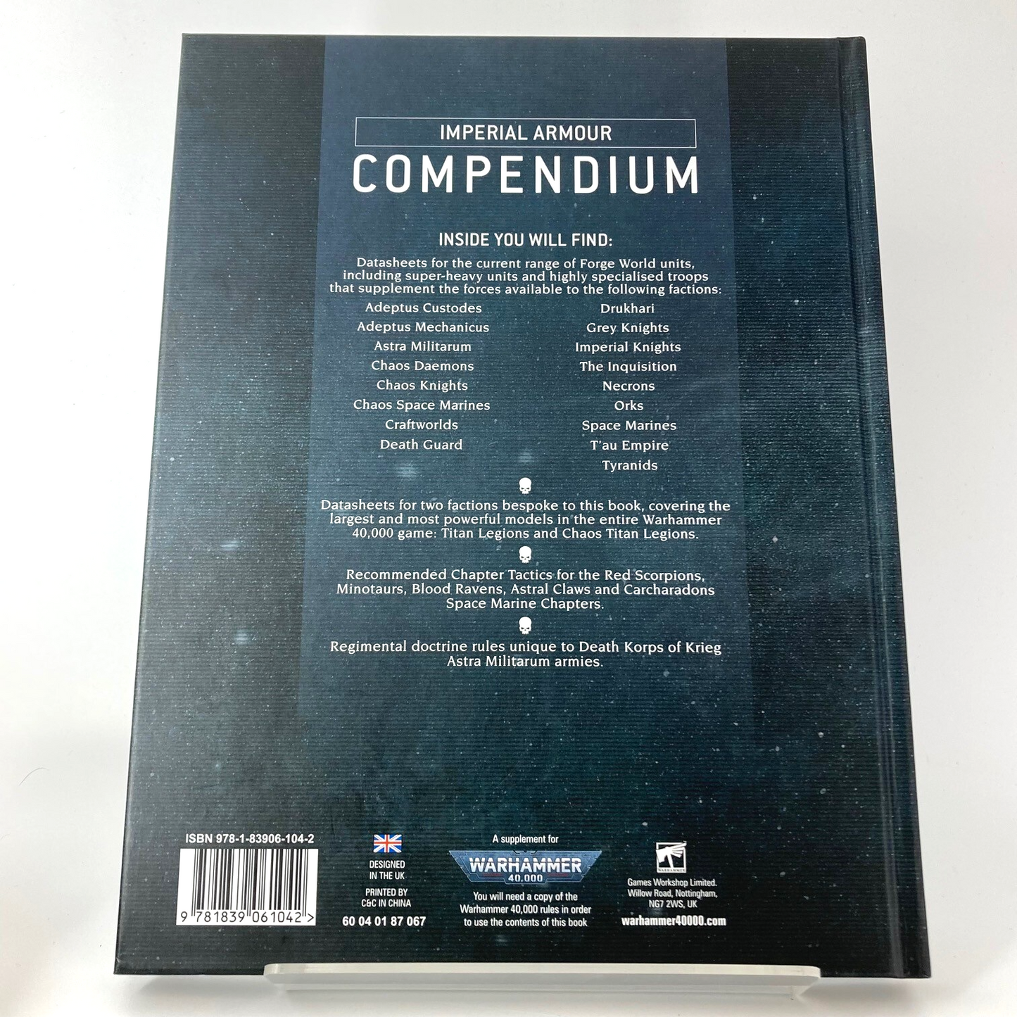 Imperial Armour Compendium - 9th Edition Warhammer 40K Forge World M1822