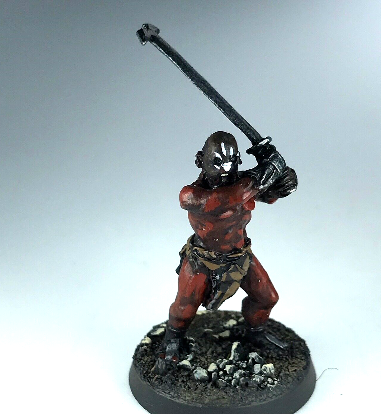 Painted Metal Uruk Hai Beserker -LOTR Warhammer / Lord of the Rings X376